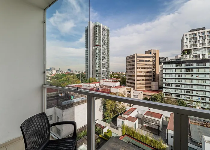 Apartamento Cozy 2br 2-floor Wi-fi 500mbps Air-conditioning Pool Gym Condesa México DF
